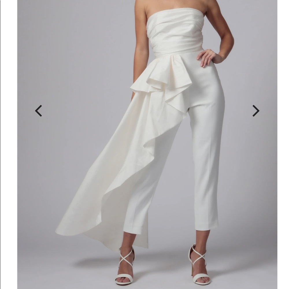 ISO Jay Godfrey sky strapless jumpsuit Size 10/12
